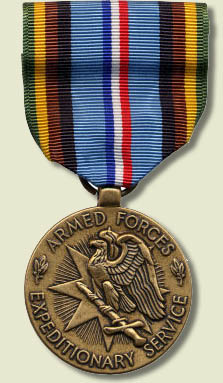 Image of the Armed Forces Expeditionary Medal.