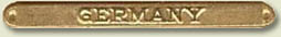 Germany Clasp Image of the germany clasp worn on the Army of Occupation Medal