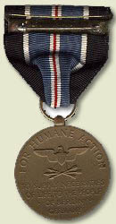 Medal for humane Action back Image of the Medal for Humane Action back.