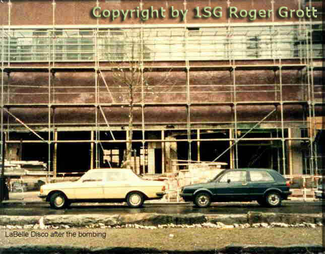 La Belle Club after bombing Image of the La Belle Club after the bombing.