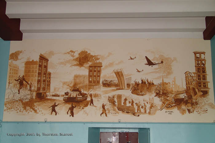 Image of a Wall Painting showing scenes from Berlin's history.