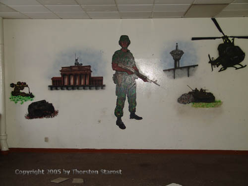 Image of a Wall Painting showing Berlin Brigade impressions.