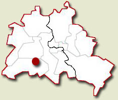 Location of Patton/Oliver Barracks image showing the location of Patton/Oliver Barracks on Berlin map
