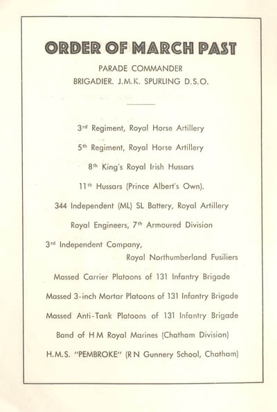 Image of the British Victory Parade Card page 5